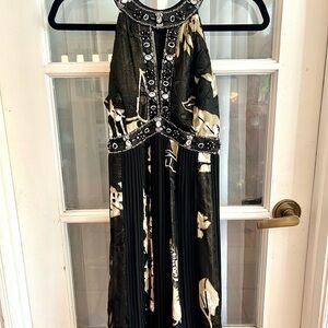 Beautiful Beaded SZ 2 Sue Wong Noturne Halter Cocktail Dress